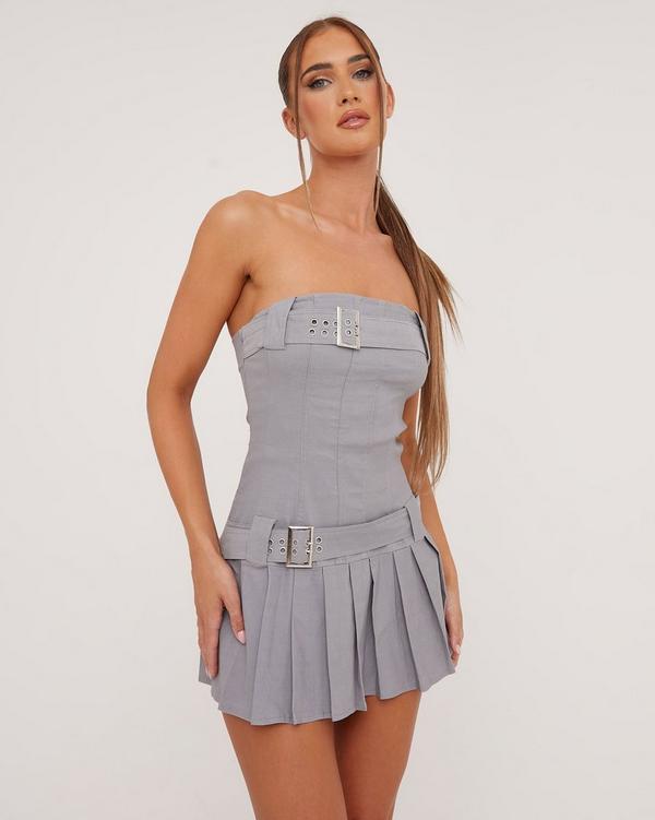 Missguided Pleated Above Knee & Mini Dresses