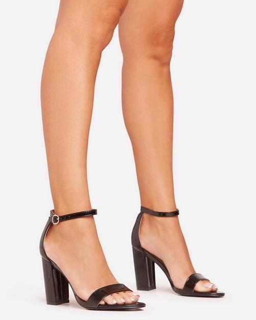 Black pointed toe pumps with ankle strap best sale