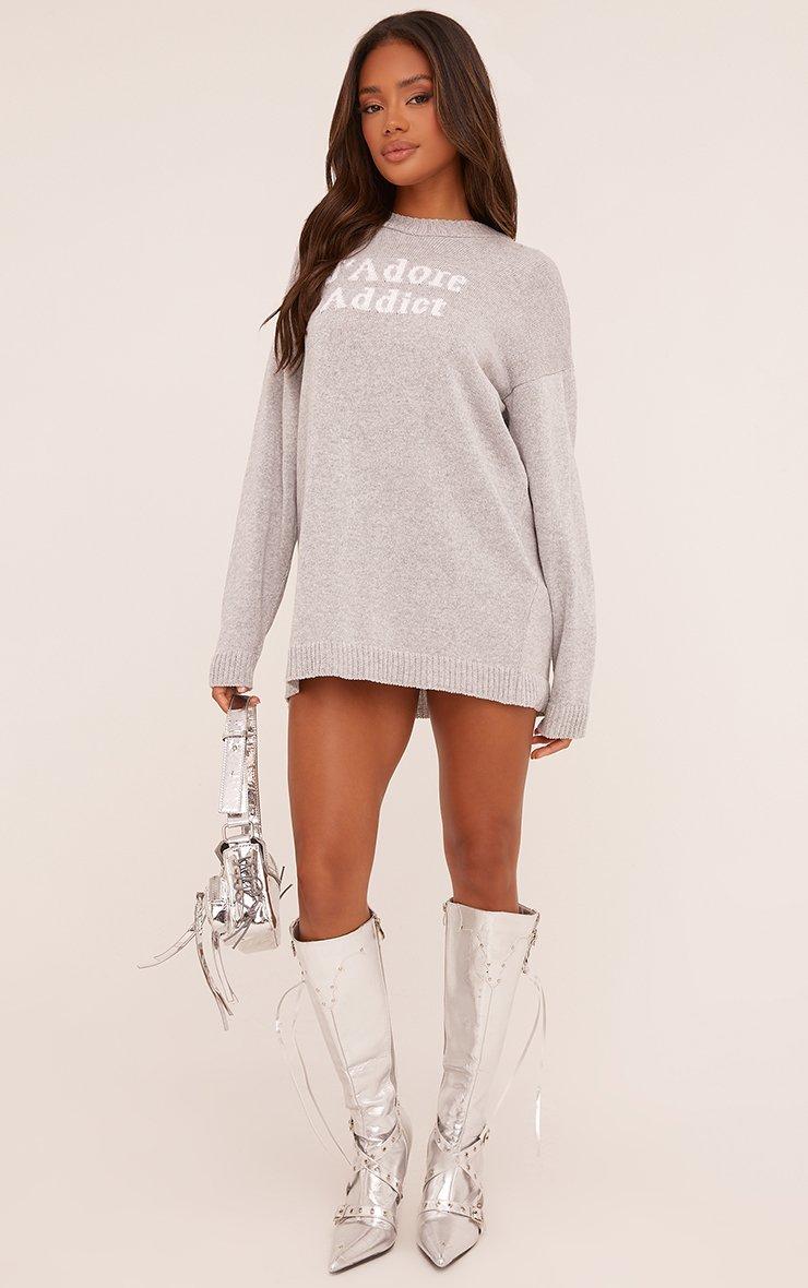 midi knit long sleeve dress Long Sleeve Open Back Textured Knit Midi Dress - SMALL / White main image 1