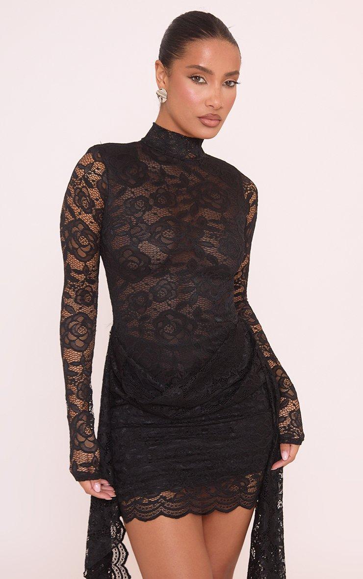 shein bodycon dresses SHEIN Amorya Women's High Collar Metal Decor Bodycon Dress main image 0