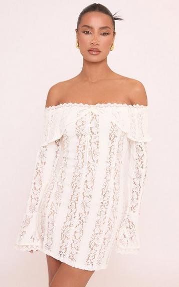 One Shoulder Strappy Waist Asymmetric Mini Dress In White One Shoulder Strappy Waist Asymmetric Mini Dress In White