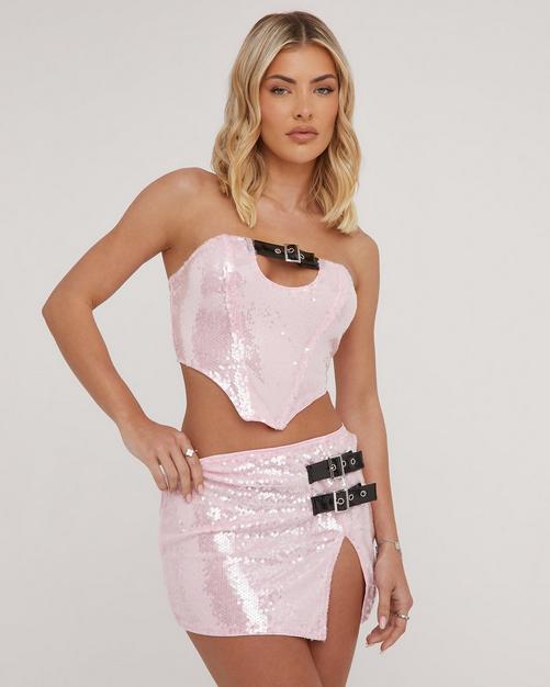 Lahana - Zadie Crop Top in Dragonfruit Pink