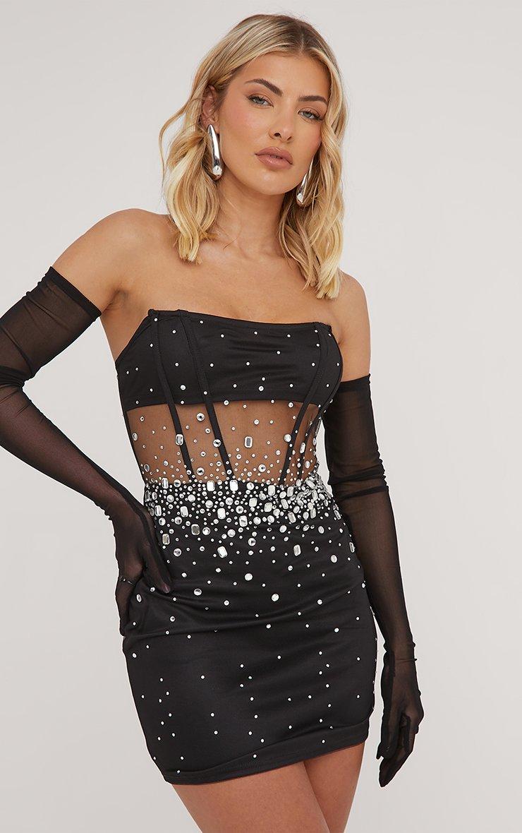 red and black bodycon dress BABEYOND Latest Sheer Crystal-encrusted 1920s Evening Gowns, Roaring 20s Events Costume, Dark Green, Size 4