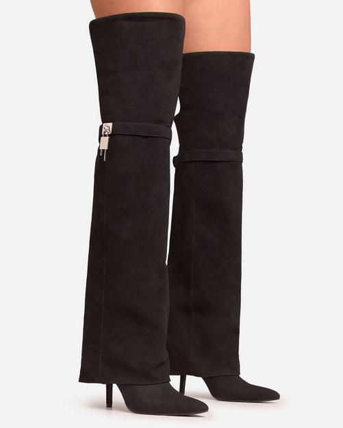 Mid thigh high boots on sale