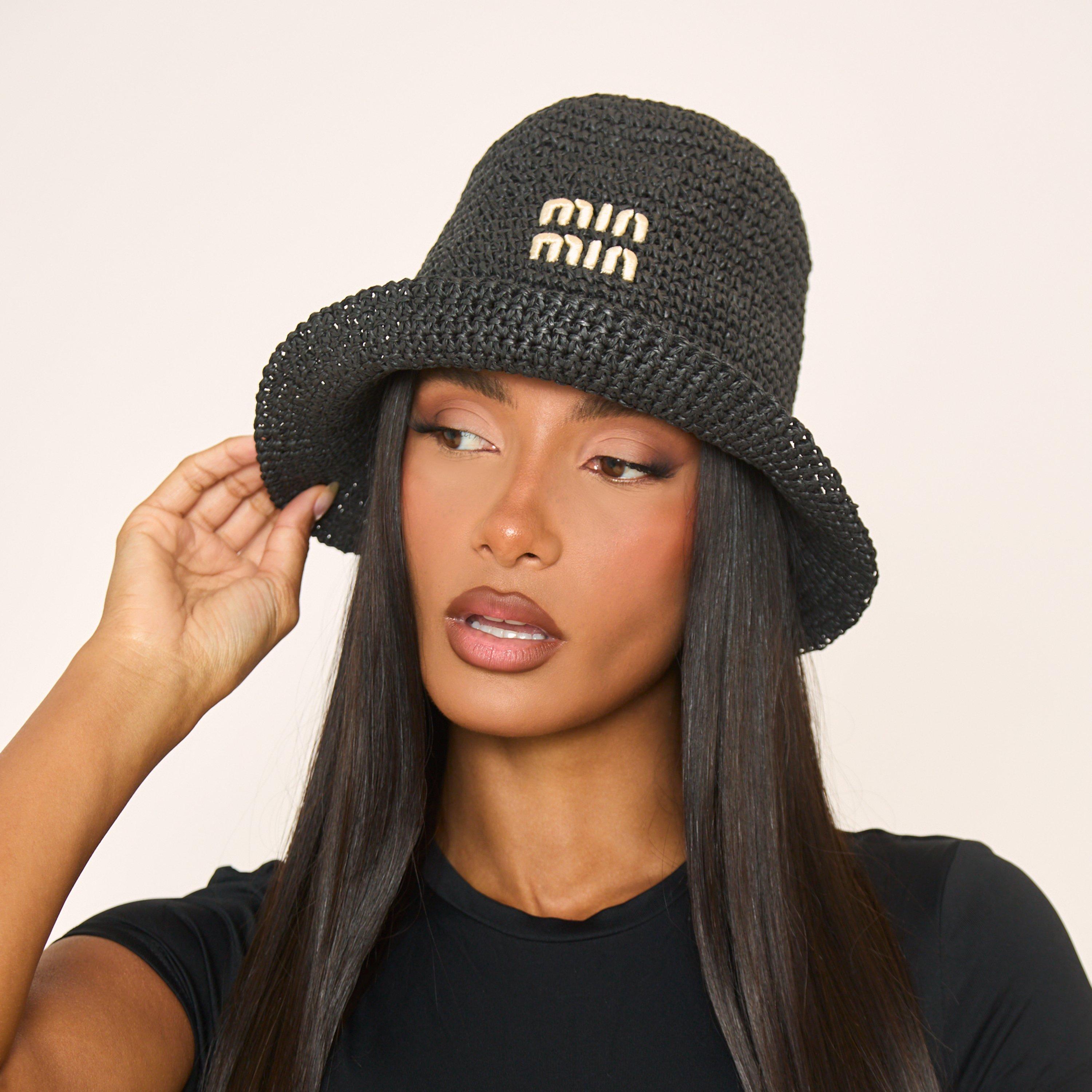 Min Min Detail Bucket Hat In Black Woven | EGO EU | EGO