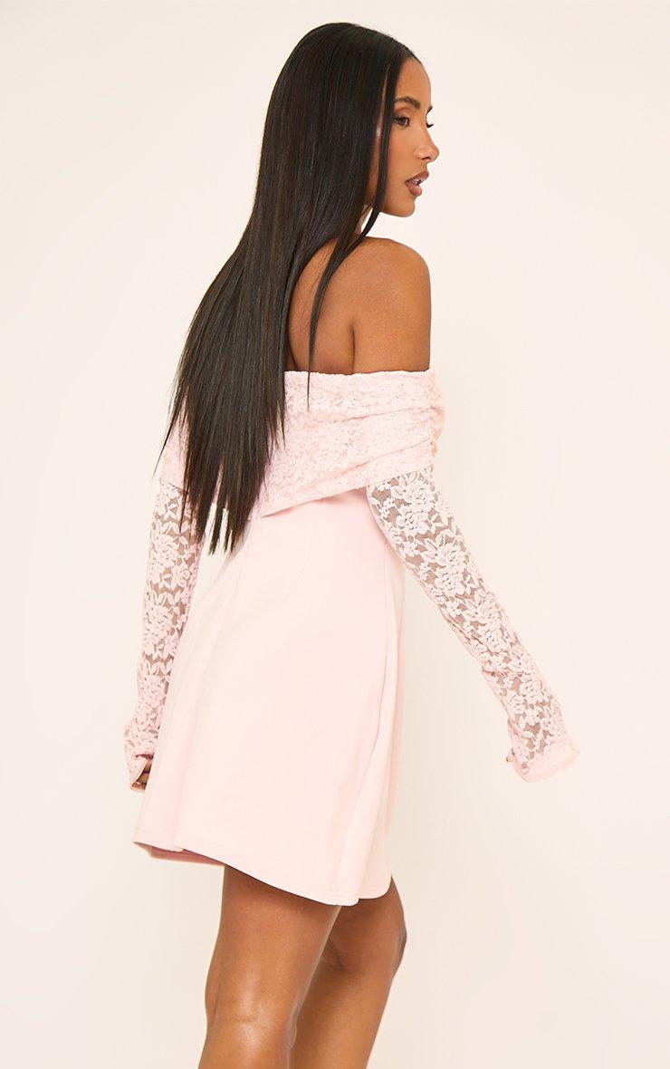 white crochet long sleeve dress White Long Sleeves Crochet Knit Midi Dress – Gabi Swimwear