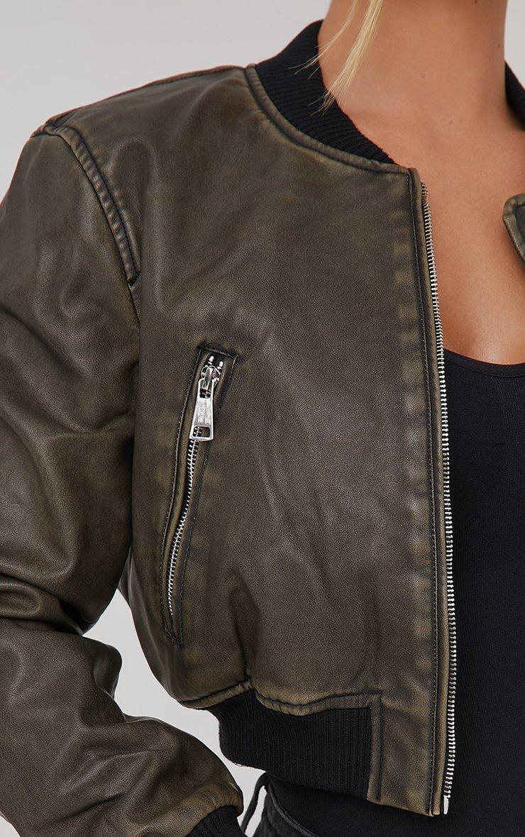 年内限定値下】OAF POCKET DETAIL LEATHER BOMBER