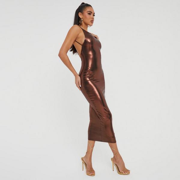 Bronze bodycon hot sale dress