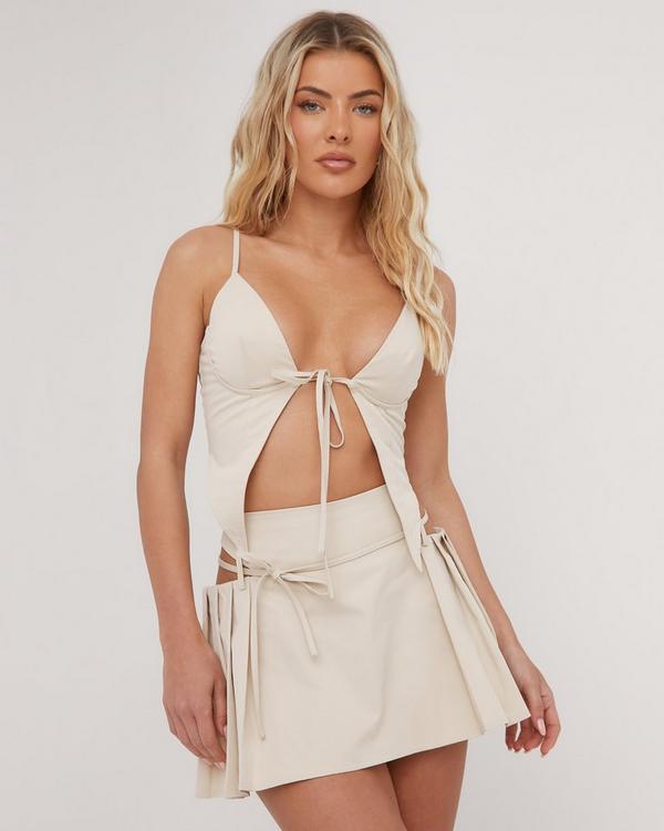 Strappy Tie Front Top