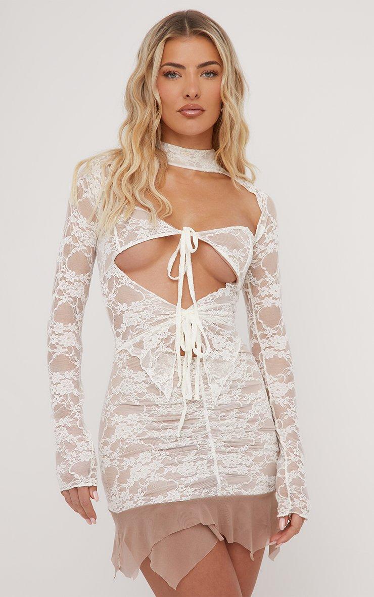 knee length dresses for ladies Eleven Lace Dress – Svarini ™
