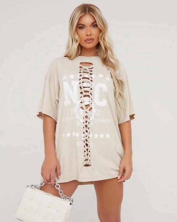 Long graphic 2024 t shirt dress