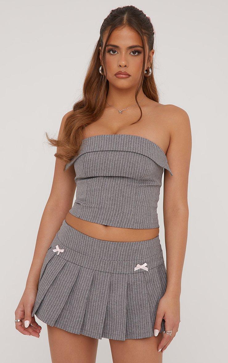 トップス andmary Candice ribbon bare tops ANDMARY】Candice ribbon bare tops