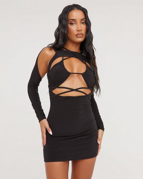 Cut out bodycon outlet dress