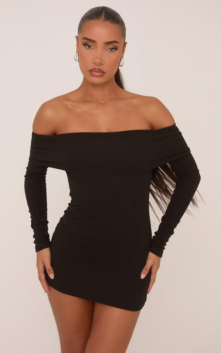 Bardot Women's Black Bodycon Mini Dress - Cut Out Spaghetti Strap Party Cocktail Dress Size 8