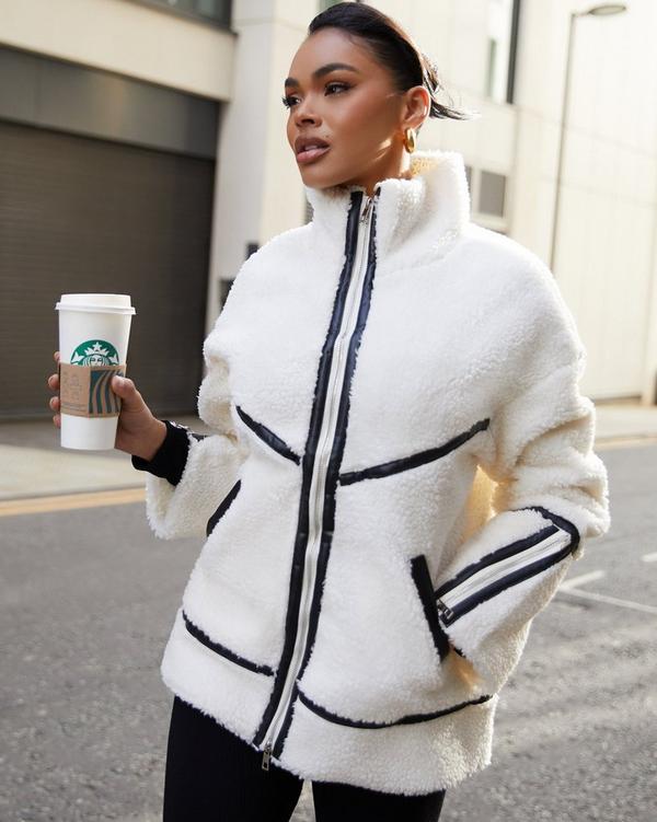 Oversized on sale aviator jacket