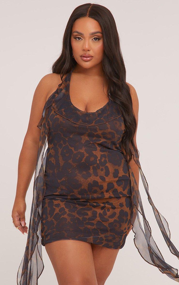 plus size brown bodycon dress Chocolate Rush Midi Dress (Plus-Size) 1XL