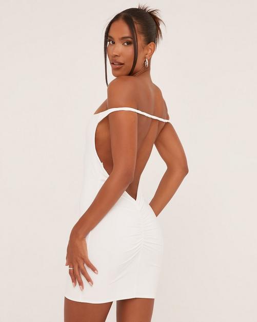 Low cut open back dress hotsell