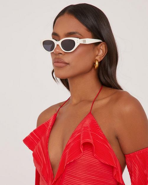 Shades for Women Fashion Net Red Personality Sunglasses Women New Frameless  Trim Metal Popular Shades Glasses Latest Trend UV400