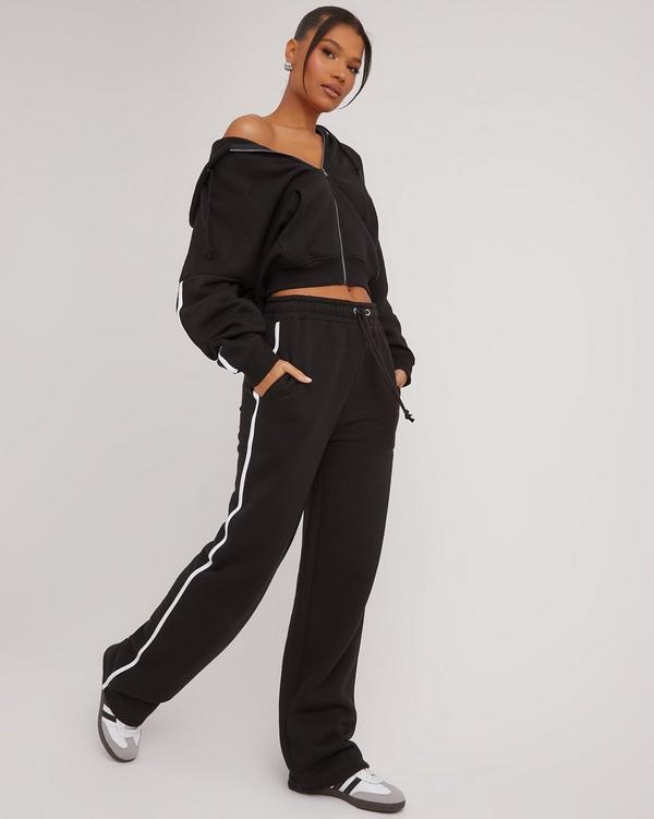 High waisted hot sale black sweatpants