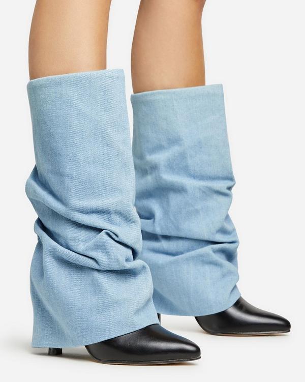 Denim best sale slouch boots