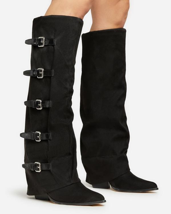 Long buckle boots sale