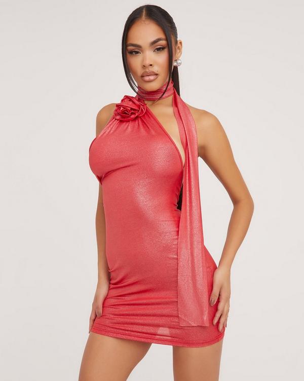 Rose hotsell bodycon dress