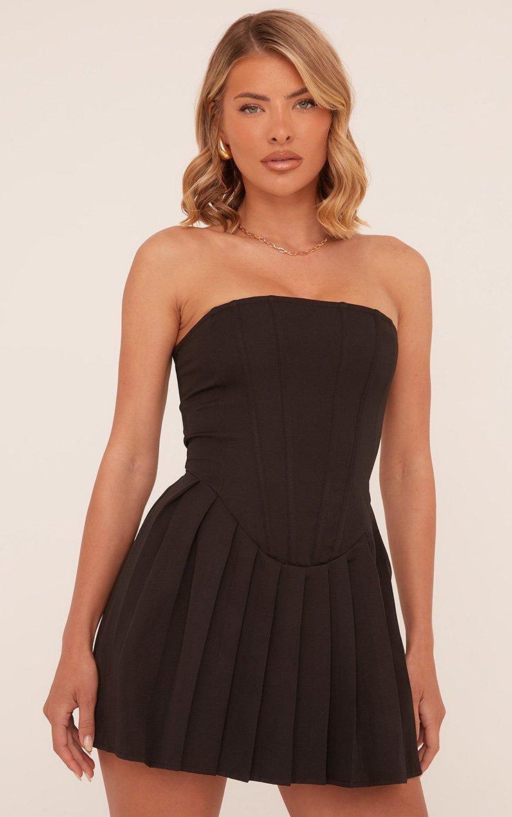 strapless open back dress Petal & Pup Women's Naira Pleated Maxi Dress main image 0