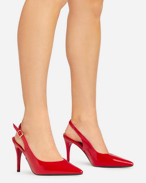 Red Heels Red Block Heels Red High Heels EGO