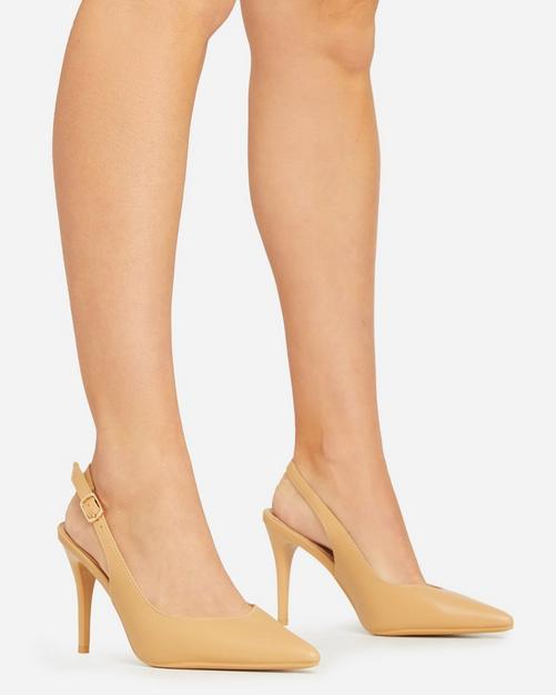 Nude closed 2024 toed shoes