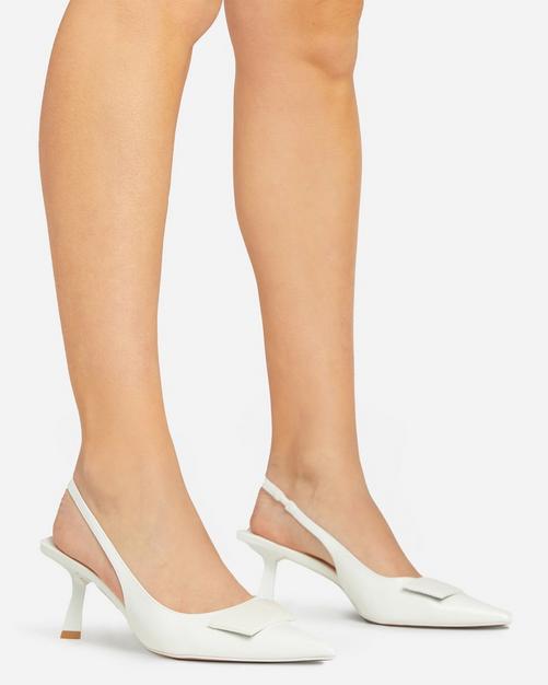 White court high hot sale heels