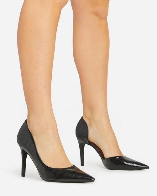 Cheap black court outlet heels