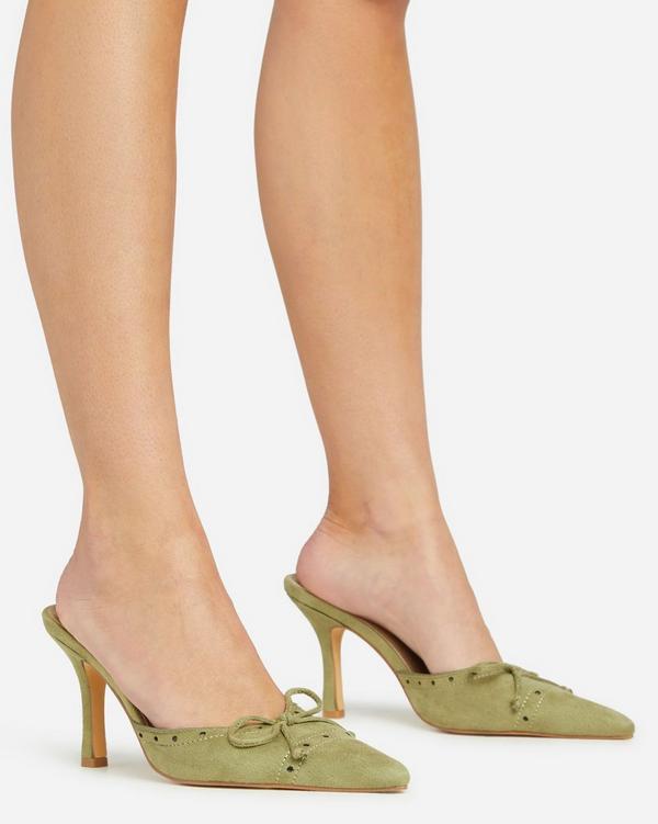 Suede on sale mules heels