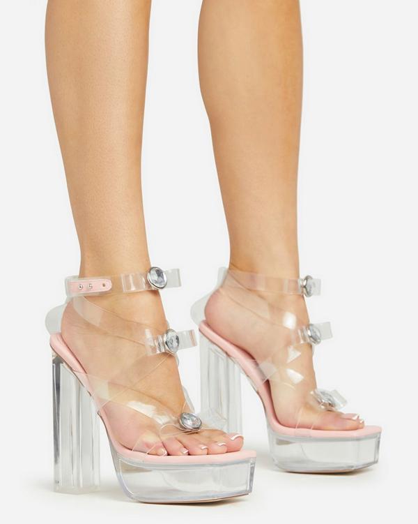 Perspex 2024 platform heels