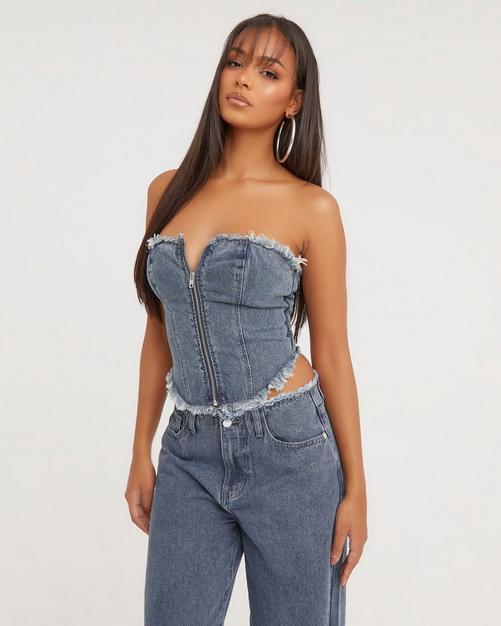 Two Piece Dress Literary Jeans Top And Pants Embroidery Striped Womens  Clothing Korean Denim Suit Female Ensemble Femme Deux Pieces From Nihuyg,  $77.93