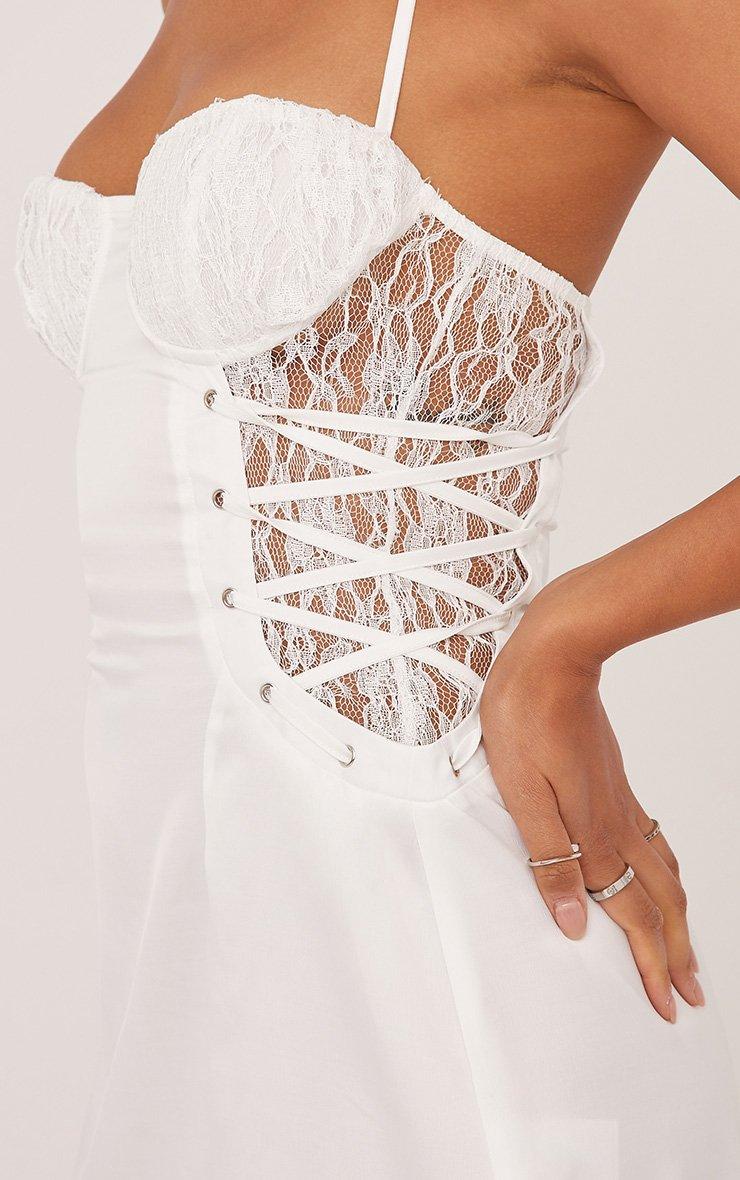 chinese dress ladies Farida White Lace Maxi Dress main image 1