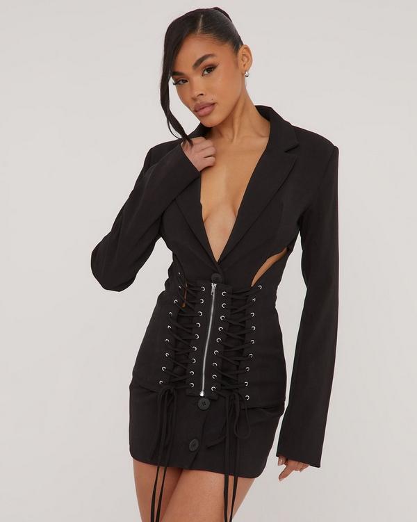 Corset best sale blazer dress