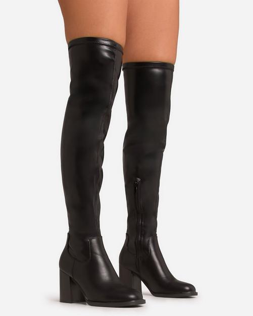 Ray Pointed Toe Stiletto Heel Knee High Long Boot In Brown Ray Pointed Toe Stiletto Heel Knee High Long Boot In Brown