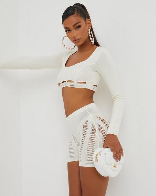 Crop Top And Cycling Shorts Co-Ord Set Uniquely Sophia's
