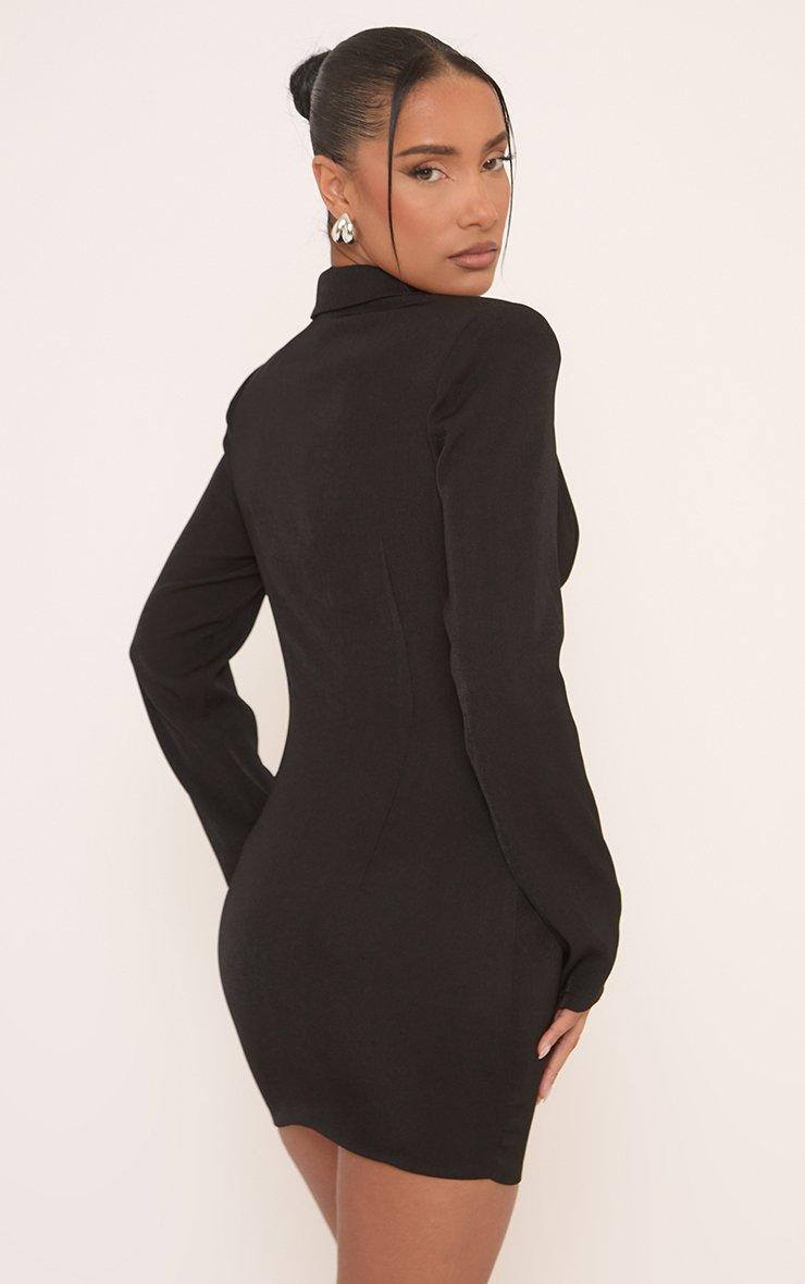 knee length dresses for ladies Women Long Sleeve Loose Plain Maxi Dresses with Pockets, Small main image 1