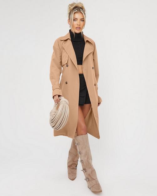 Elegant Winter Stylish Ladies Belted Khaki Women Trench Coat - China Women  Coats and Trench Coat price