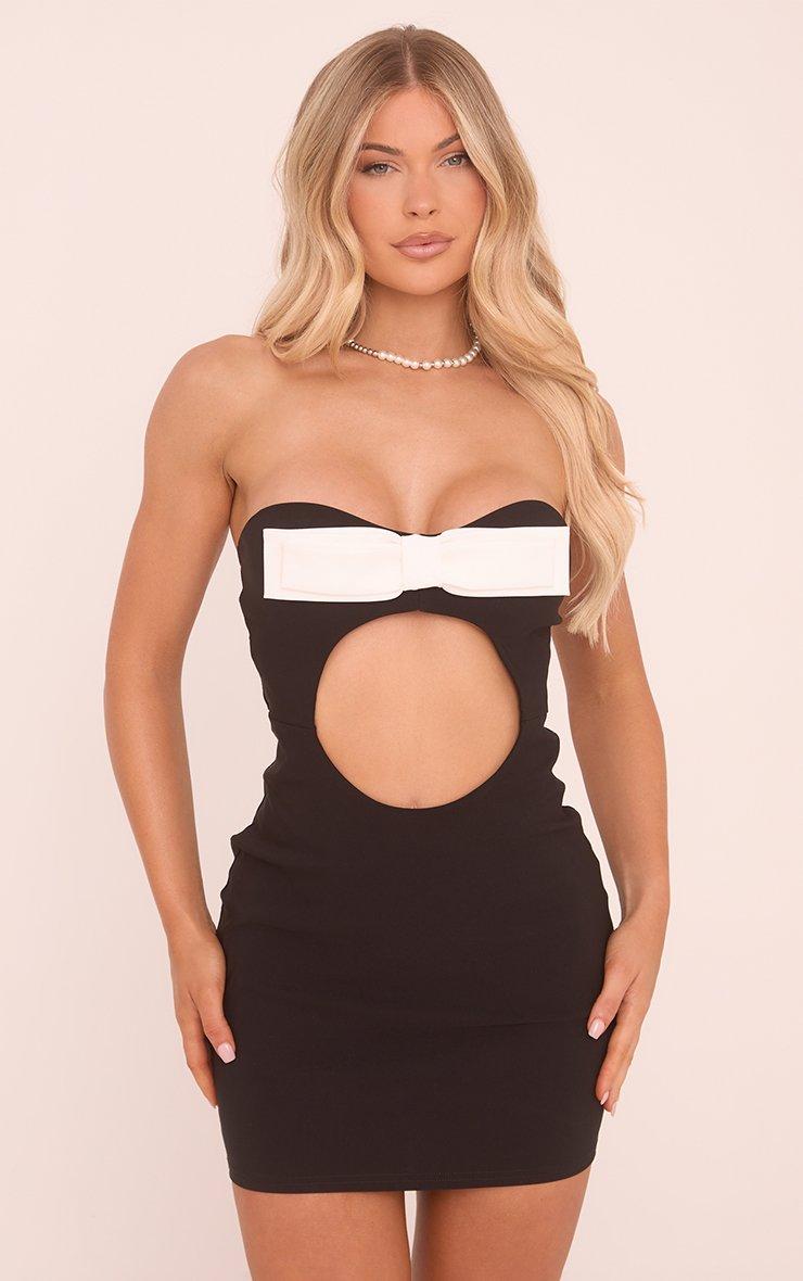 bodycon dress with bow Maternity Kendall Off-Shoulder Midi Body Con Dress main image 1