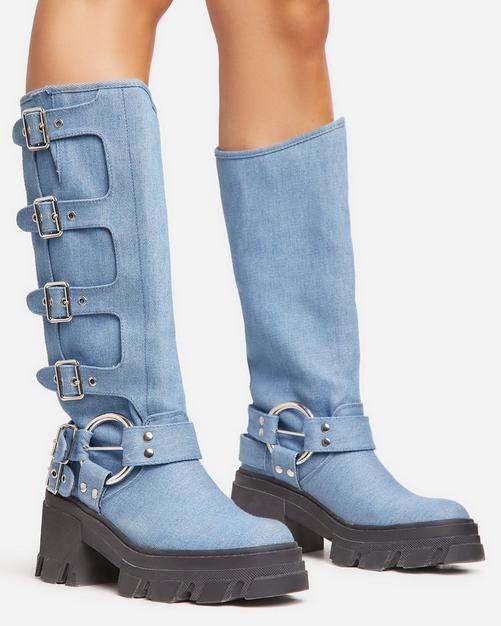 Knee high boots 3 hotsell inch heel