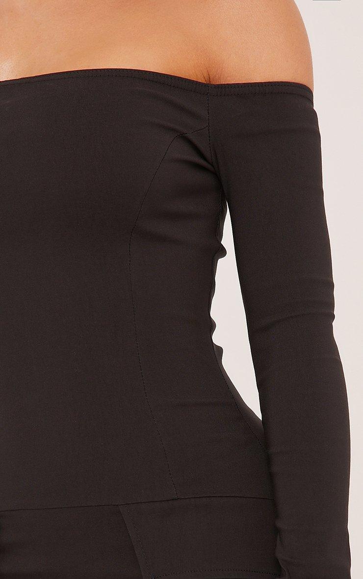 Bardot Tailored Mini Bodycon Dress In Black Woven | EGO US | EGO