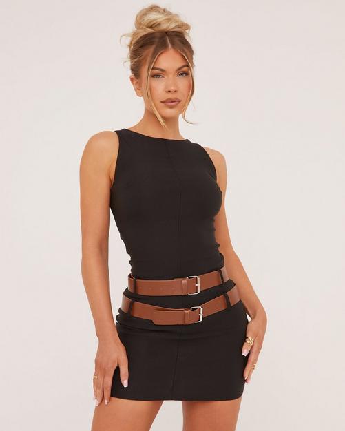 Black Mesh Contrast Top - Fashion World ZA