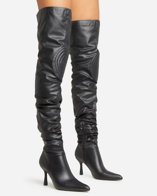 Black Thigh High Boots EGO