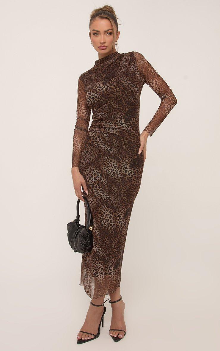 chinese dress ladies Pre-Order - Bad Girl Wiggle Dress in Leopard main image 0