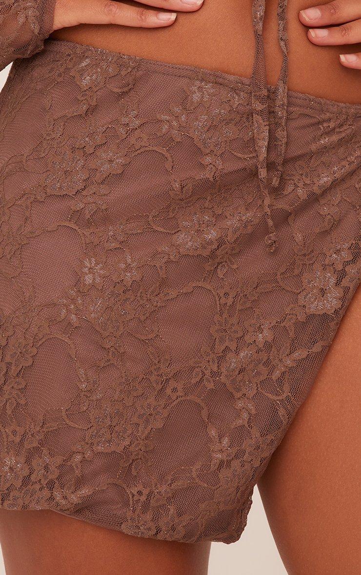 andmary Sonia lace up mini skirt ブラウン Sonia lace up mini skirt