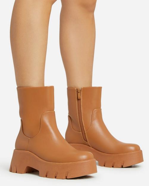 Chunky biker hotsell boots womens