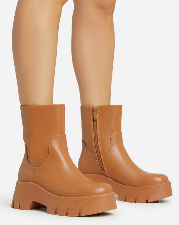 Chunky heeled sale biker boots