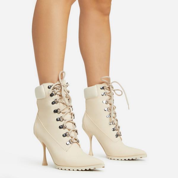 Lace up pointed outlet ankle boots